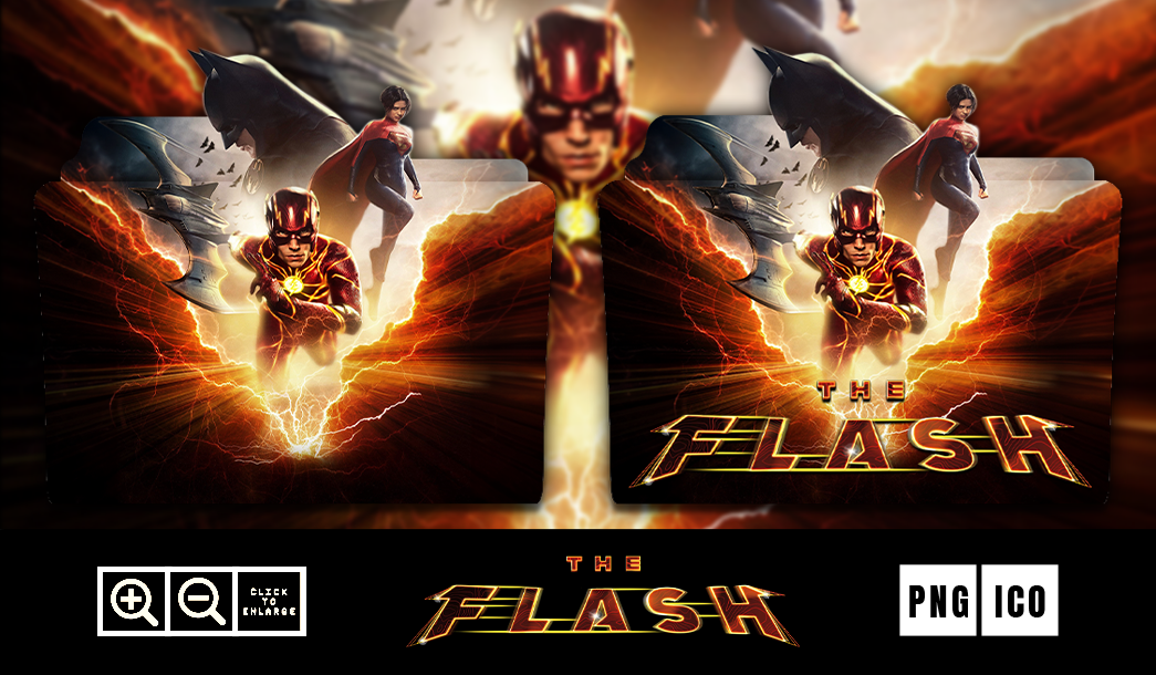 The Flash (2023) Folder Icon by Pixellab99 on DeviantArt