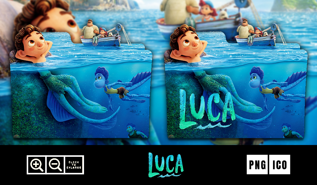 Luca (2021) Folder Icon by Pixellab99 on DeviantArt
