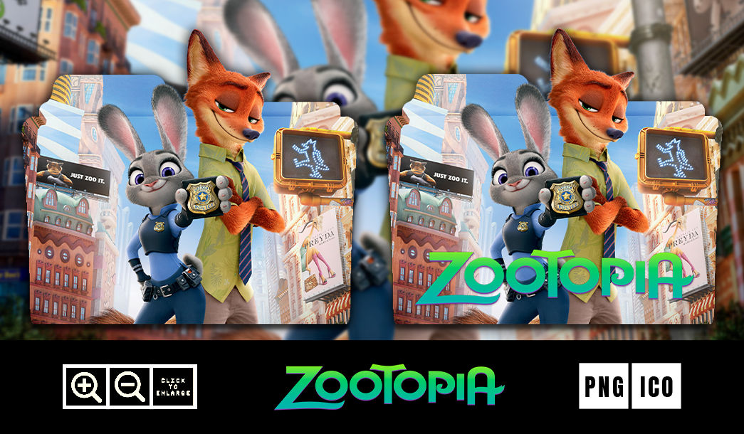 Zootopia (2016) Folder Icon by Pixellab99 on DeviantArt
