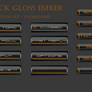 Black Gloss Ember button set