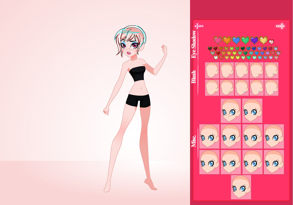 Charat мейкер. девушка одевалка. одевалки для девочек аниме. Character dress up. Everyone's dress up!.