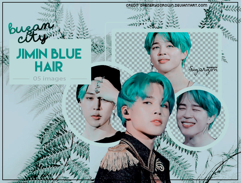 BTS Jimin blue hair - wide 8
