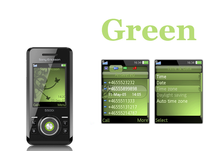 S500i theme Green_