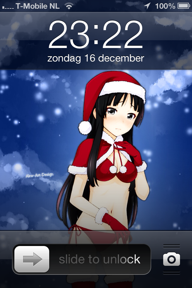 Iphone 4 Christmas K-on Mio Akiyama