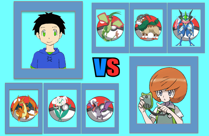 Pokemon XYZ OC Harry vs Trevor Kalos League