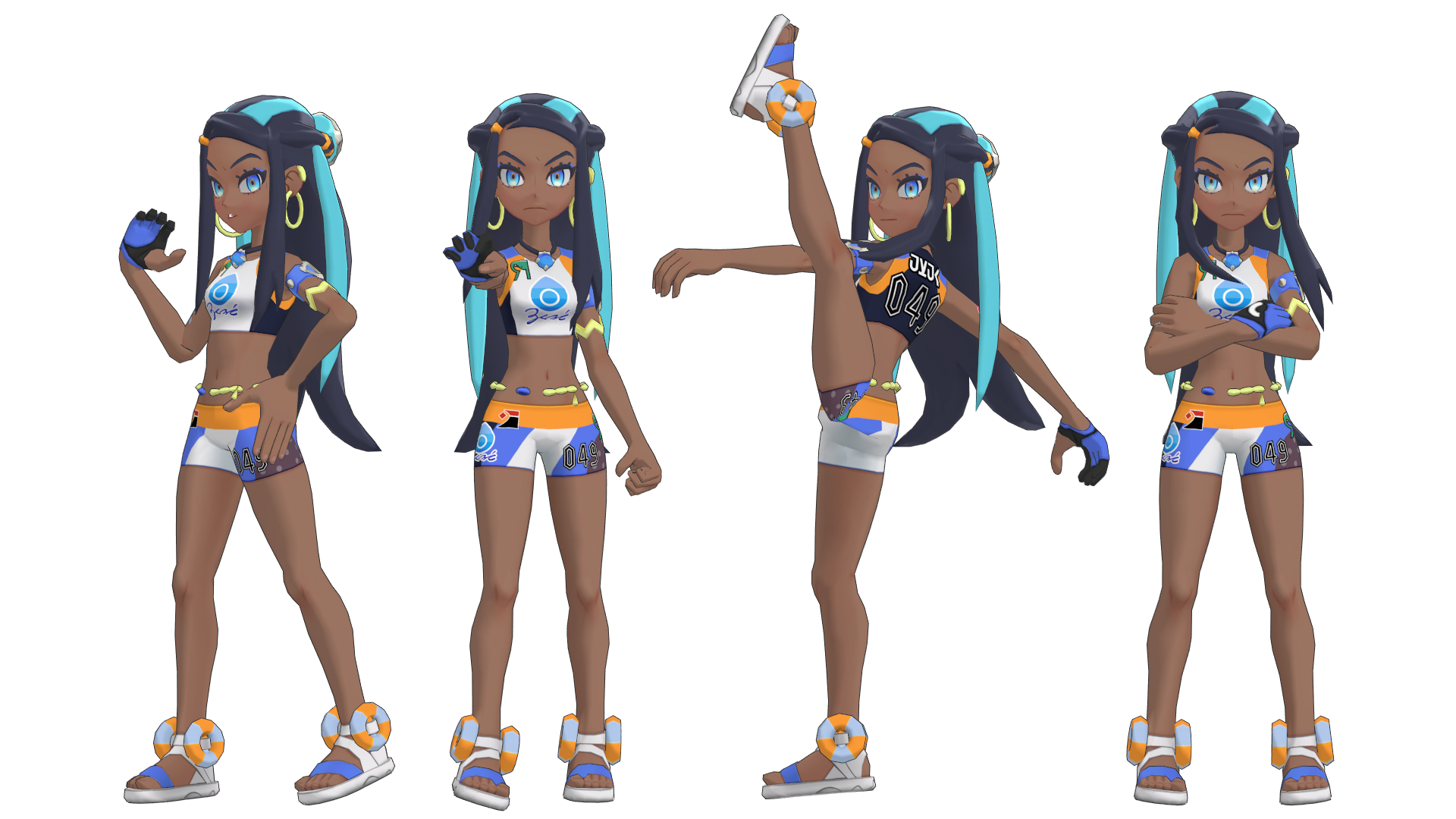 [MMD Pokemon] Nessa Sword and Shield Poses DL by Jonicito1994 on DeviantArt