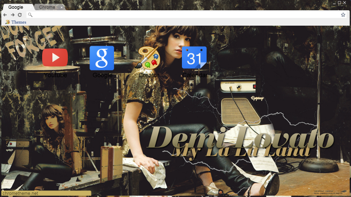 Tema Google Chrome - Demi Lovato.