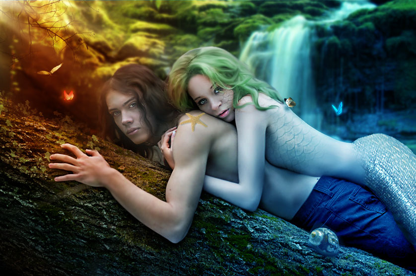 Prince and mermaid (psd)