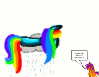 Sad Rainbow dash