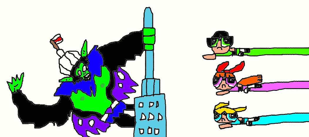 The Powerpuff Girls vs Mo Mojo Jojo by Simpsonsfanatic33 on DeviantArt