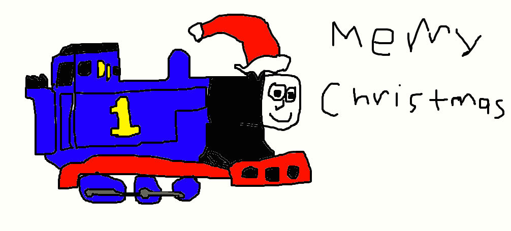 Thomas Saying Merry Christmas by Simpsonsfanatic33 on DeviantArt