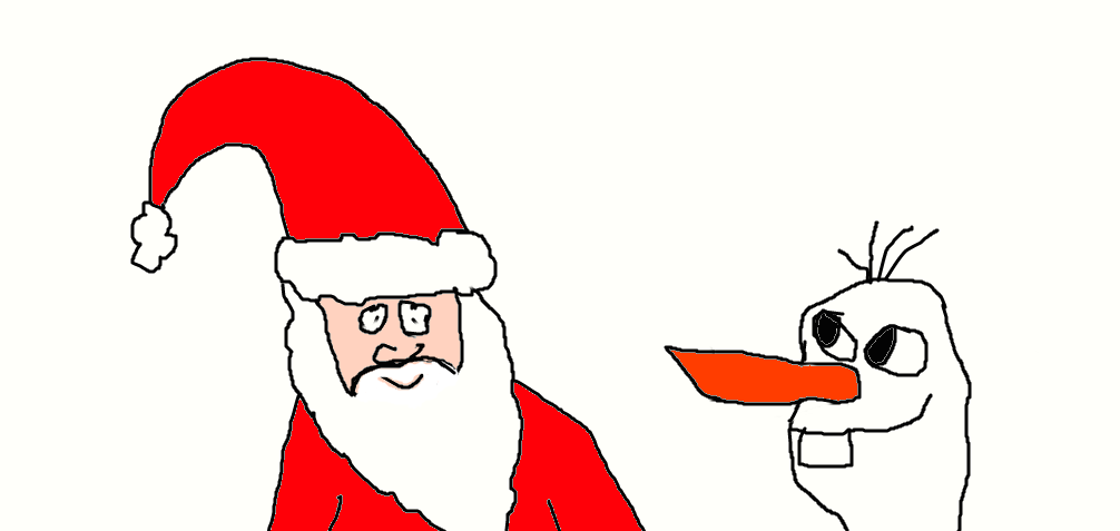 Olaf meets Santa Claus