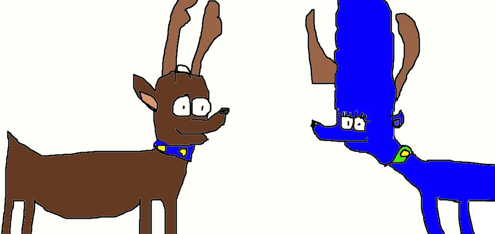 Homer and Marge Reindeer