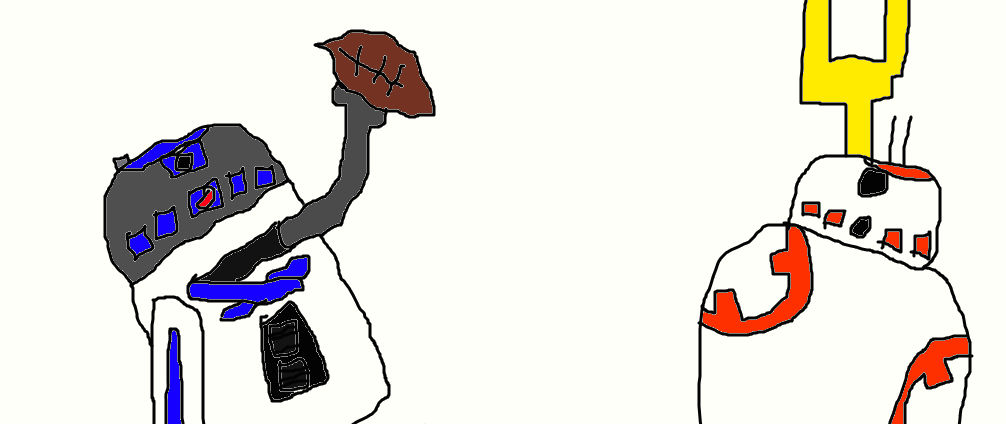 R2 and BB8 Playing Football by Simpsonsfanatic33 on DeviantArt