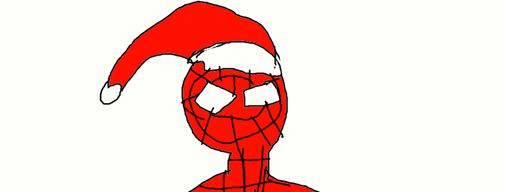 Spider-Man Santa hat by 