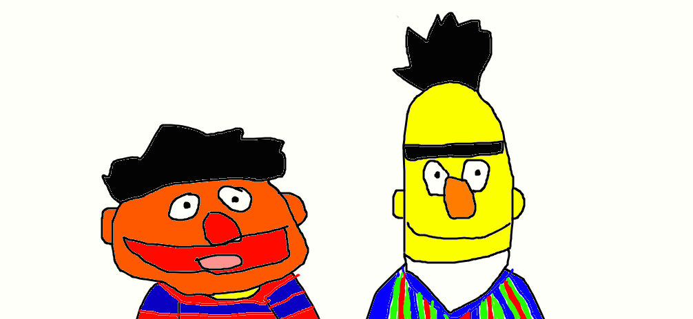 Bert and Ernie by Simpsonsfanatic33 on DeviantArt