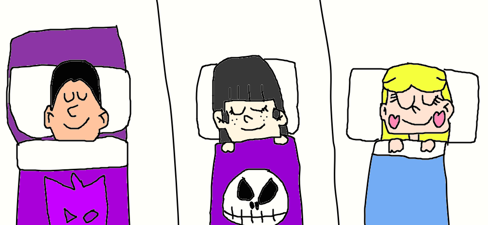 Simon, Maggie and Star in bed by Simpsonsfanatic33 on DeviantArt