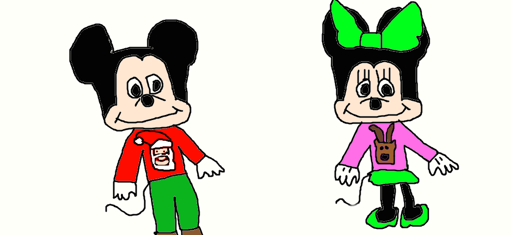Mickey and Minnie Ugly Sweaters by Simpsonsfanatic33 on DeviantArt
