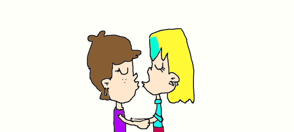 Luna and Sam kissing by Simpsonsfanatic33 on DeviantArt