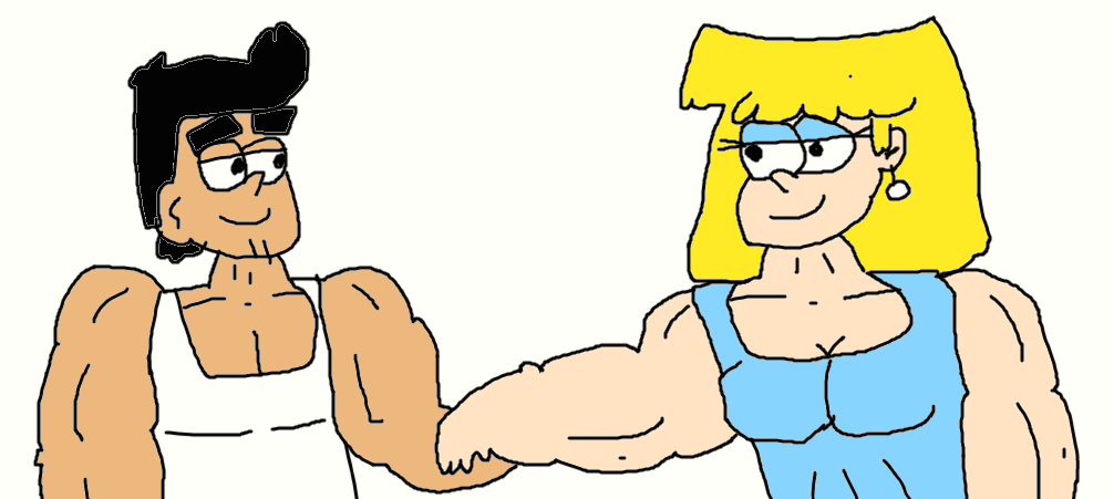 Muscle Lori and Bobby regular clothes by Simpsonsfanatic33 on DeviantArt