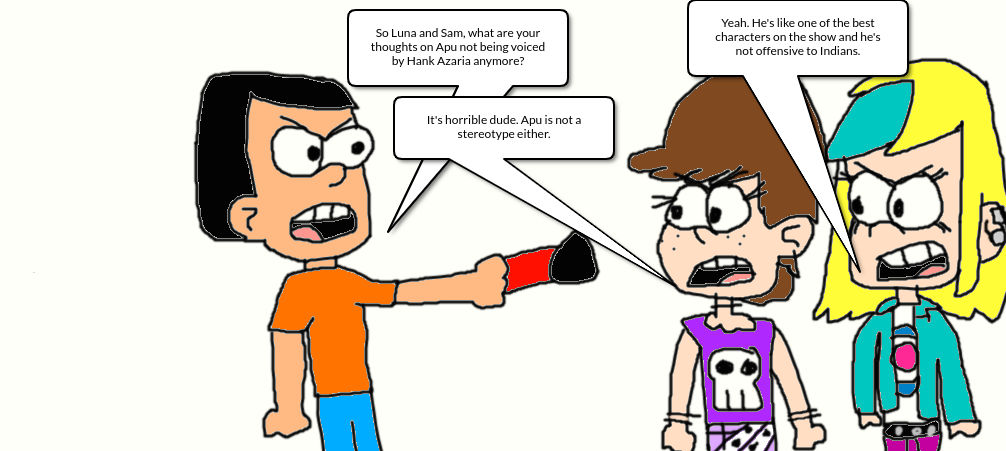 Simon interviews Luna and Sam about Apu by Simpsonsfanatic33 on DeviantArt