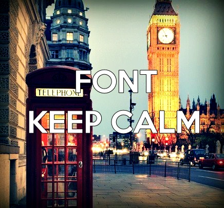 FONT KEEP CALM