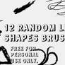 Brush Pack #2 : 12 Random Lines and Shapes