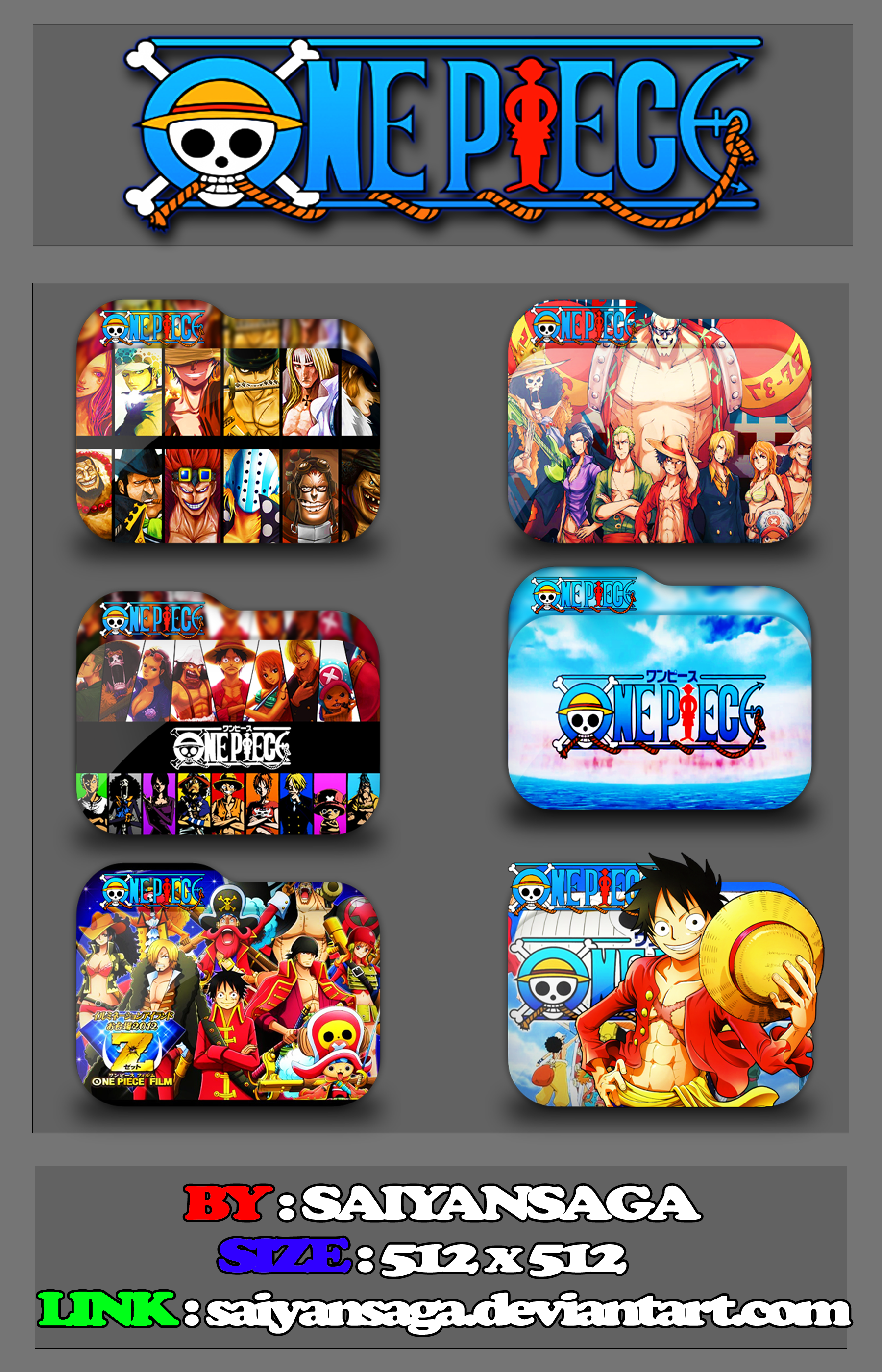One Piece Icon Collection V1 By Saiyansaga On Deviantart