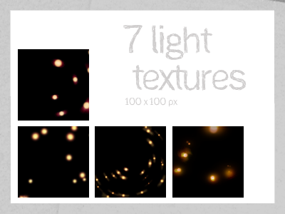 7 light textures 100x100 px