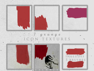 7 icon grunge textures