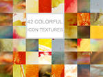 42 colorful icon textures by Kiho-chan