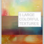 5 large colorful textures