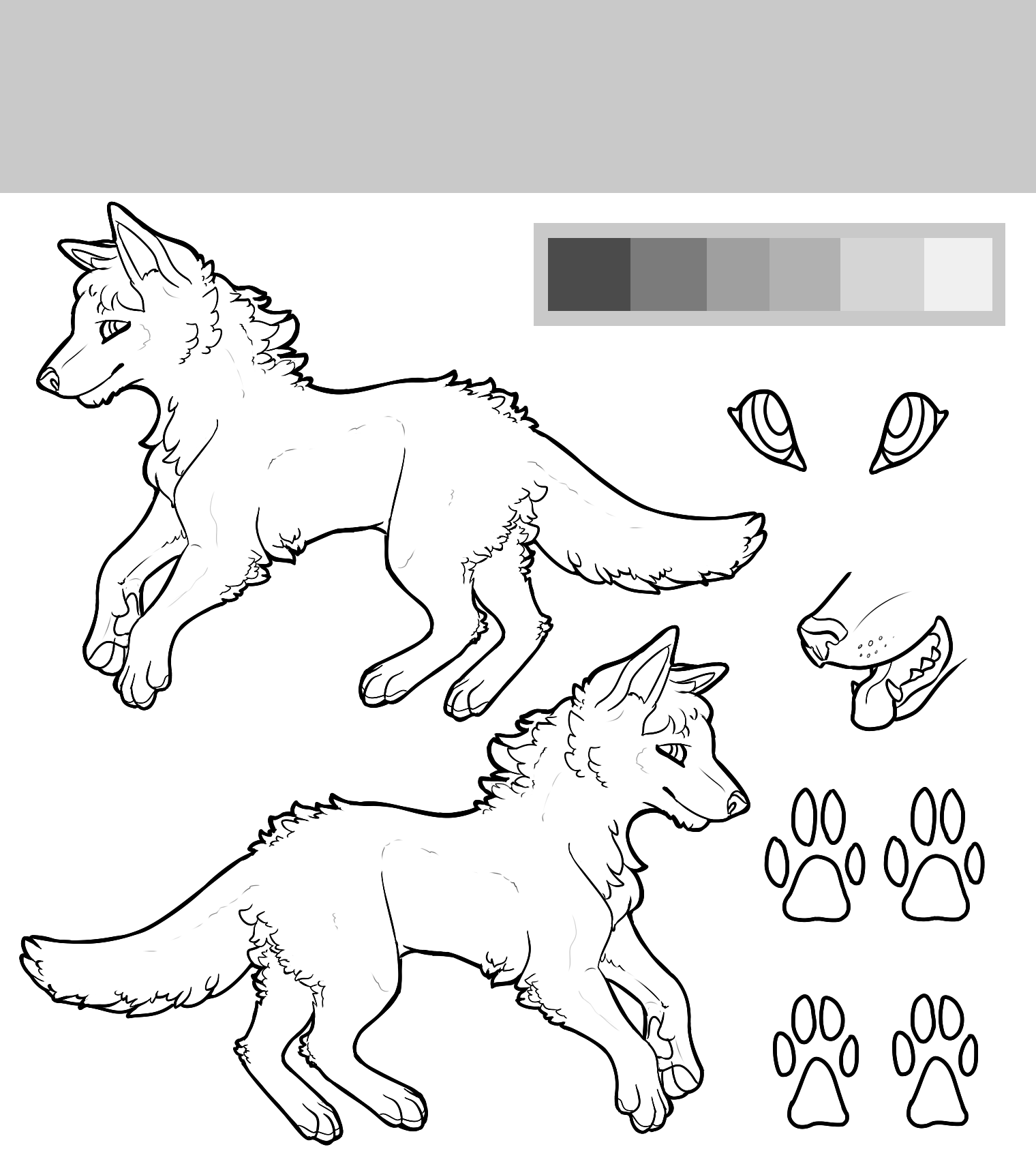 Wolf Refsheet - Free To Use by Glasswhistle on DeviantArt