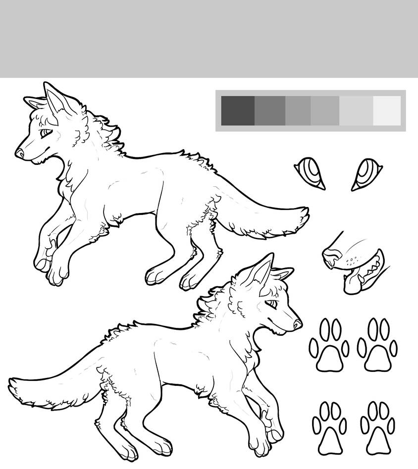 Wolf Refsheet Free To Use by Glasswhistle on DeviantArt