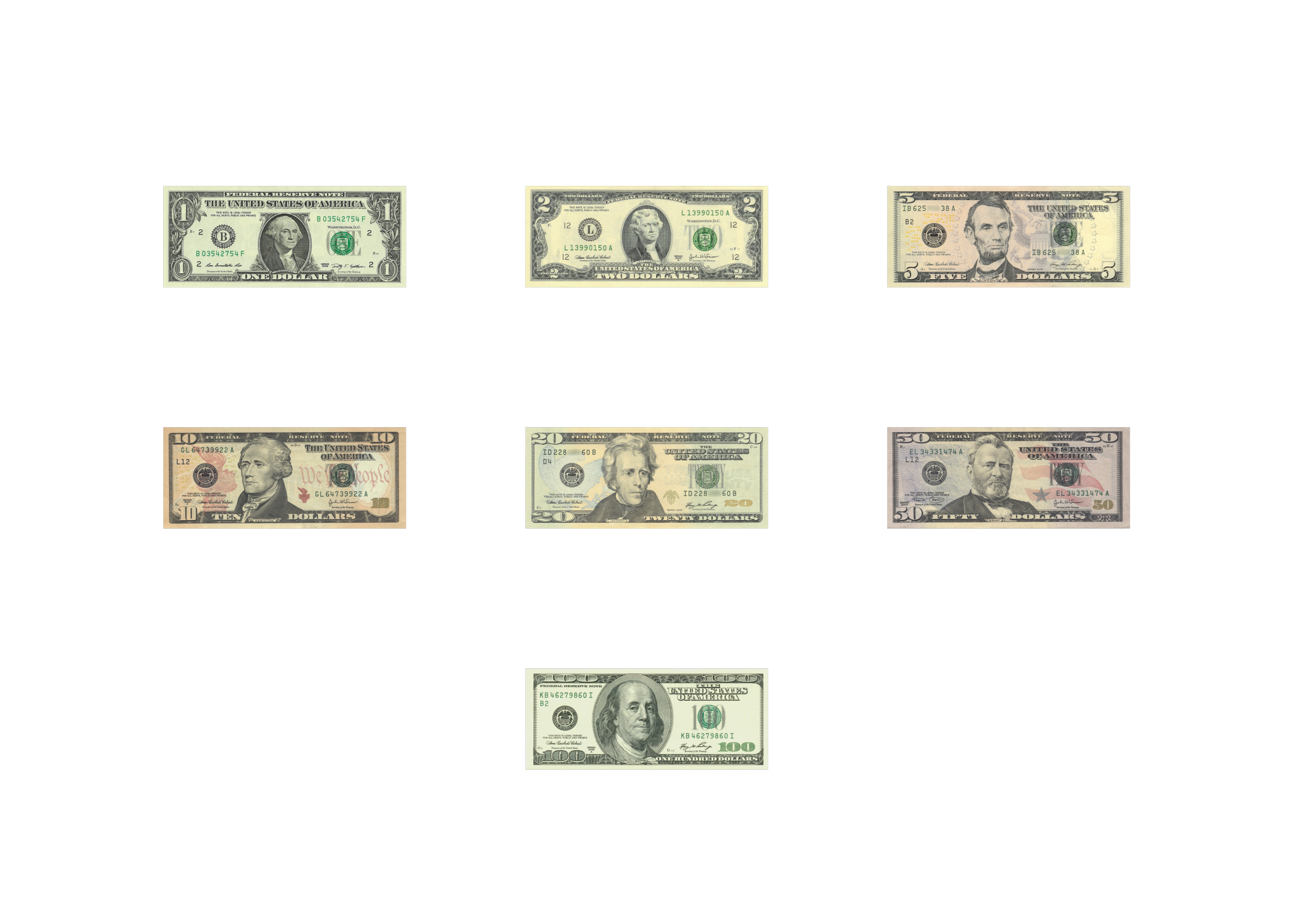 United States Dollar Bills for XNALara/XPS