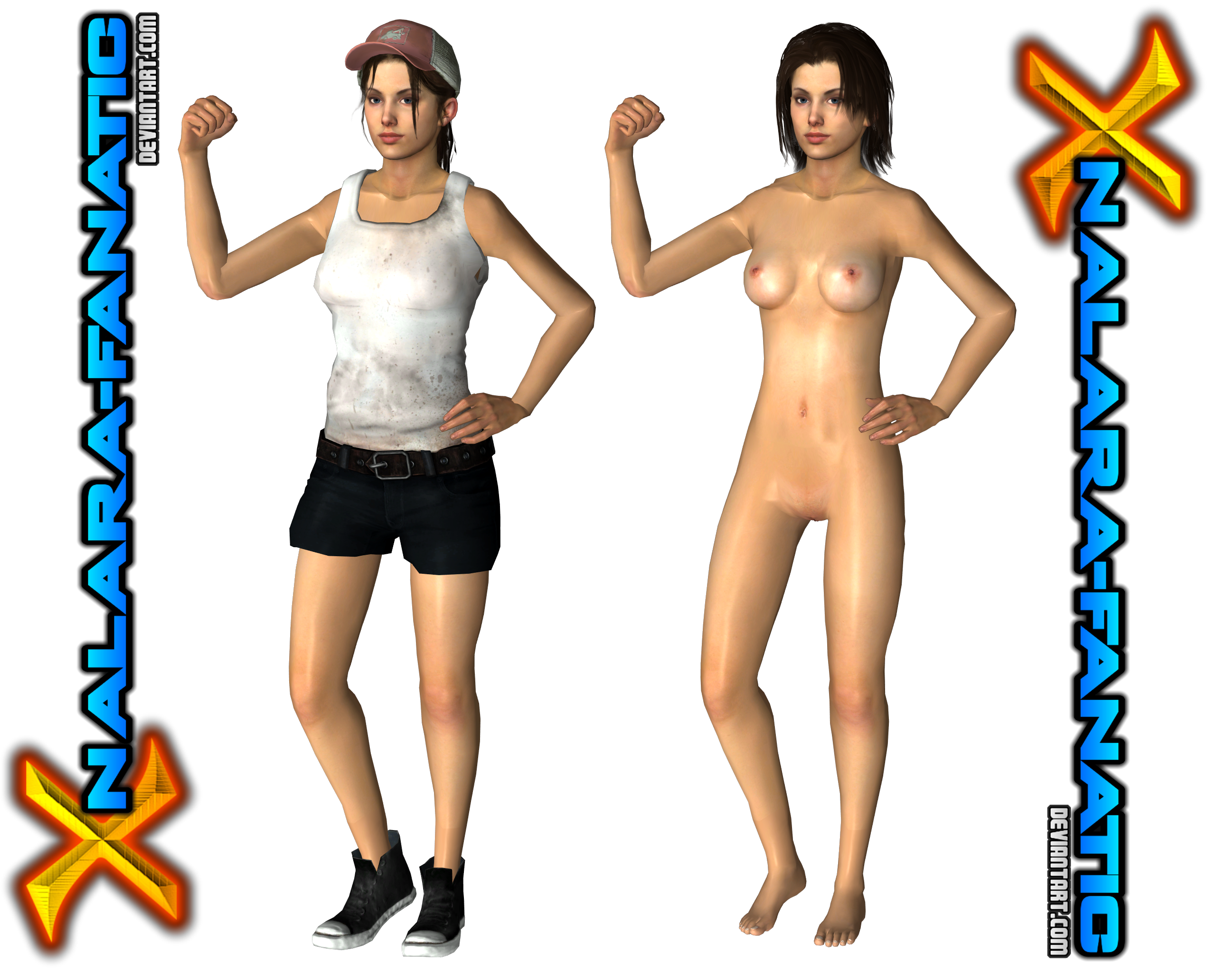 L4D2 Zoey (Nude Meshmod) fo XNALaraXPS by XPS-Fanatic on DeviantArt