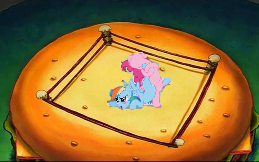 pinkie vs rainbow dash by foxmale97 on DeviantArt