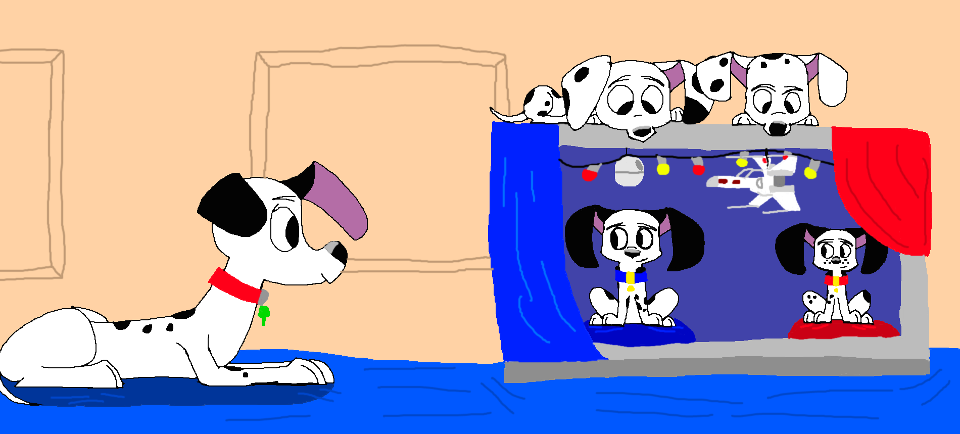 4 pups and Lucky by LewisDearly2022 on DeviantArt