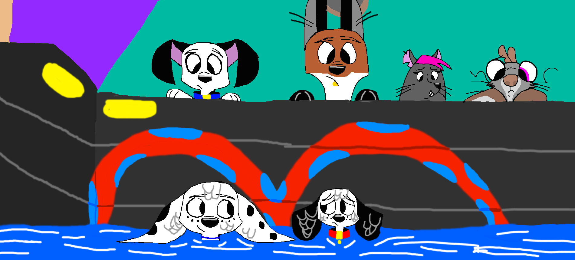 Pup in the River by LewisDearly2022 on DeviantArt