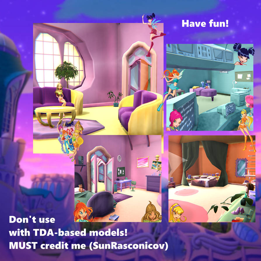 Winx Club girls rooms DL by MaxiinR on DeviantArt