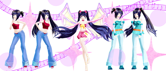 [MMD Download] Musa Enchantix Pack