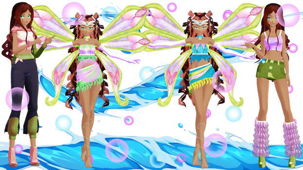 [MMD Download] Aisha/Layla Enchantix Pack