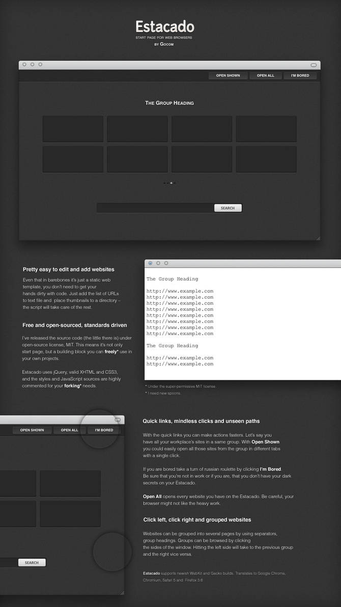 Estacado start page by Gocom