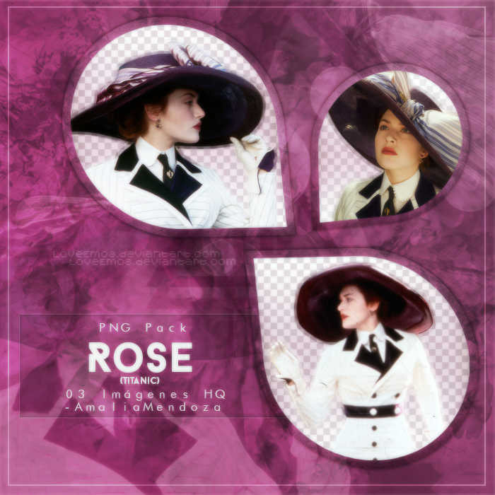 ROSE (from Titanic Movie) PNG Pack #1