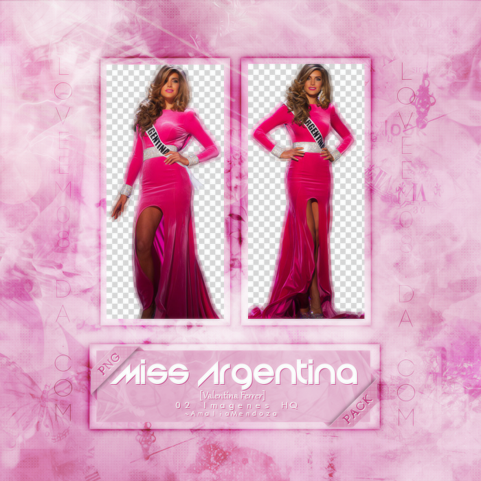 MISS ARGENTINA (Valentina Ferrer) PNG Pack #1