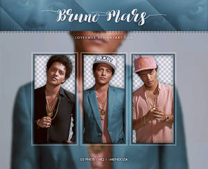 BRUNO MARS PNG Pack #6