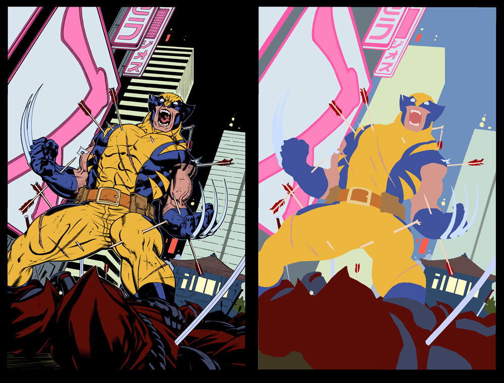 Wolverine Tokyo Cover - Flats by TrinityMathews on DeviantArt