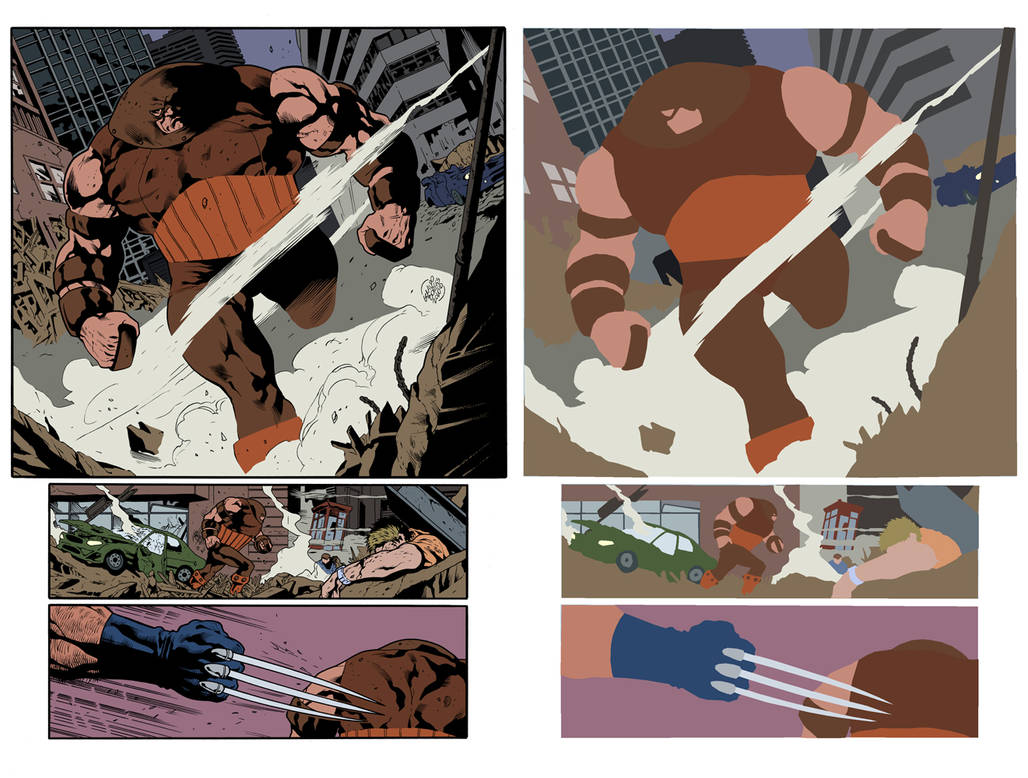 Wolverine - Sample Page 2 - Flats by TrinityMathews on DeviantArt