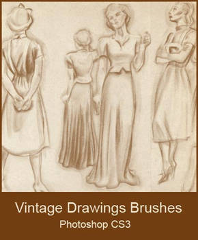 Vintage Drawings Brushes