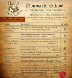 Hermione Granger's Report Card